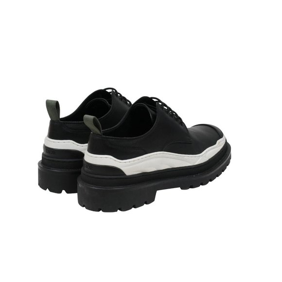 Dior Mens Sacai Chunky Derby  US 12 45 Black White Leather Platform Rubber Sole - Picture 7 of 10